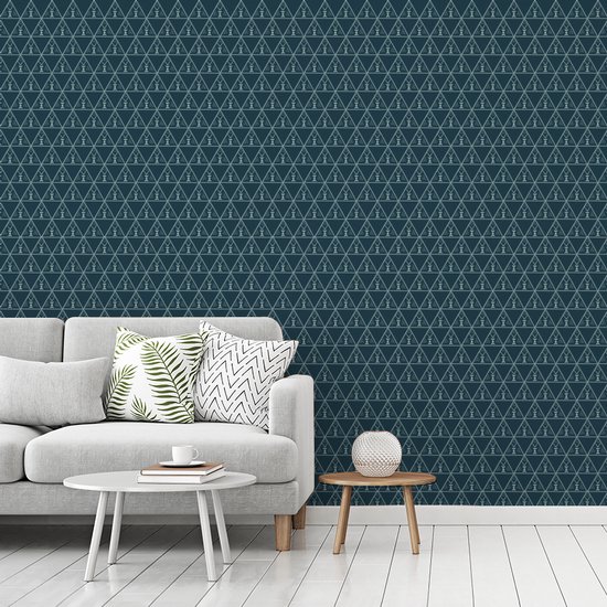 Behang - Fotobehang Design - Jongens - Driehoek - Kind - Breedte 265 cm x hoogte 220 cm