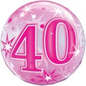 ballonnen 40 jaar 56 cm latex roze