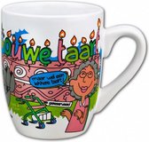 feestmok Ouwe Taart 325 ml 12 x 10 cm keramiek wit