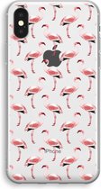 Case Company® - iPhone X hoesje - Flamingo - Soft Cover Telefoonhoesje - Bescherming aan alle Kanten en Schermrand
