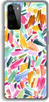 Case Company® - OnePlus 9 Pro hoesje - Watercolor Brushstrokes - Soft Cover Telefoonhoesje - Bescherming aan alle Kanten en Schermrand