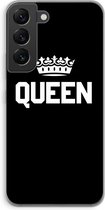 Case Company® - Samsung Galaxy S22 hoesje - Queen zwart - Soft Cover Telefoonhoesje - Bescherming aan alle Kanten en Schermrand
