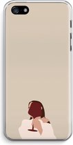 Case Company® - iPhone 5 / 5S / SE (2016) hoesje - I drink wine - Soft Cover Telefoonhoesje - Bescherming aan alle Kanten en Schermrand