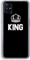 Case Company® - OnePlus Nord N10 5G hoesje - King zwart - Soft Cover Telefoonhoesje - Bescherming aan alle Kanten en Schermrand