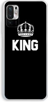 Case Company® - Xiaomi Redmi Note 10 5G hoesje - King zwart - Soft Cover Telefoonhoesje - Bescherming aan alle Kanten en Schermrand