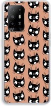 Case Company® - Oppo A94 5G hoesje - Kat - Soft Cover Telefoonhoesje - Bescherming aan alle Kanten en Schermrand