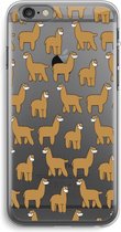 Case Company® - iPhone 6 PLUS / 6S PLUS hoesje - Alpacas - Soft Cover Telefoonhoesje - Bescherming aan alle Kanten en Schermrand