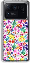 Case Company® - Xiaomi Mi 11 Ultra hoesje - Little Flowers - Soft Cover Telefoonhoesje - Bescherming aan alle Kanten en Schermrand