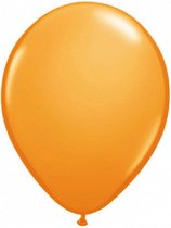 ballonnen metallic 30 cm latex oranje 10 stuks