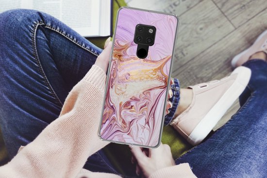 Coque Huawei P40 Lite - Marbre - Peinture - Abstrait - Coque de téléphone en Siliconen