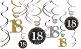 hangdecoratie Sparkling 18 unisex 61 cm