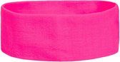 hoofdband retro 17 cm polyester neonroze