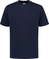 Purewhite -  Heren Relaxed Fit   T-shirt  - Blauw - Maat M