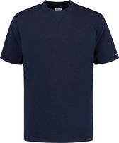 Purewhite -  Heren Relaxed Fit   T-shirt  - Blauw - Maat XS
