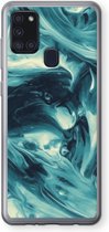 Case Company® - Samsung Galaxy A21s hoesje - Dreaming About Whales - Soft Cover Telefoonhoesje - Bescherming aan alle Kanten en Schermrand
