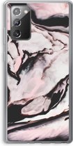 Case Company® - Samsung Galaxy Note 20 / Note 20 5G hoesje - Roze stroom - Soft Cover Telefoonhoesje - Bescherming aan alle Kanten en Schermrand