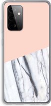 Case Company® - Samsung Galaxy A72 hoesje - A touch of peach - Soft Cover Telefoonhoesje - Bescherming aan alle Kanten en Schermrand