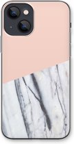 Case Company® - iPhone 13 mini hoesje - A touch of peach - Soft Cover Telefoonhoesje - Bescherming aan alle Kanten en Schermrand