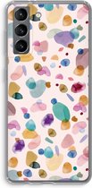 Case Company® - Samsung Galaxy S21 hoesje - Terrazzo Memphis - Soft Cover Telefoonhoesje - Bescherming aan alle Kanten en Schermrand