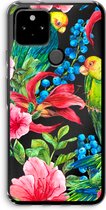 Case Company® - Google Pixel 5 hoesje - Papegaaien - Soft Cover Telefoonhoesje - Bescherming aan alle Kanten en Schermrand