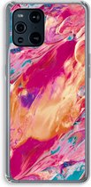 Case Company® - OPPO Find X3 Pro hoesje - Pastel Echoes - Soft Cover Telefoonhoesje - Bescherming aan alle Kanten en Schermrand