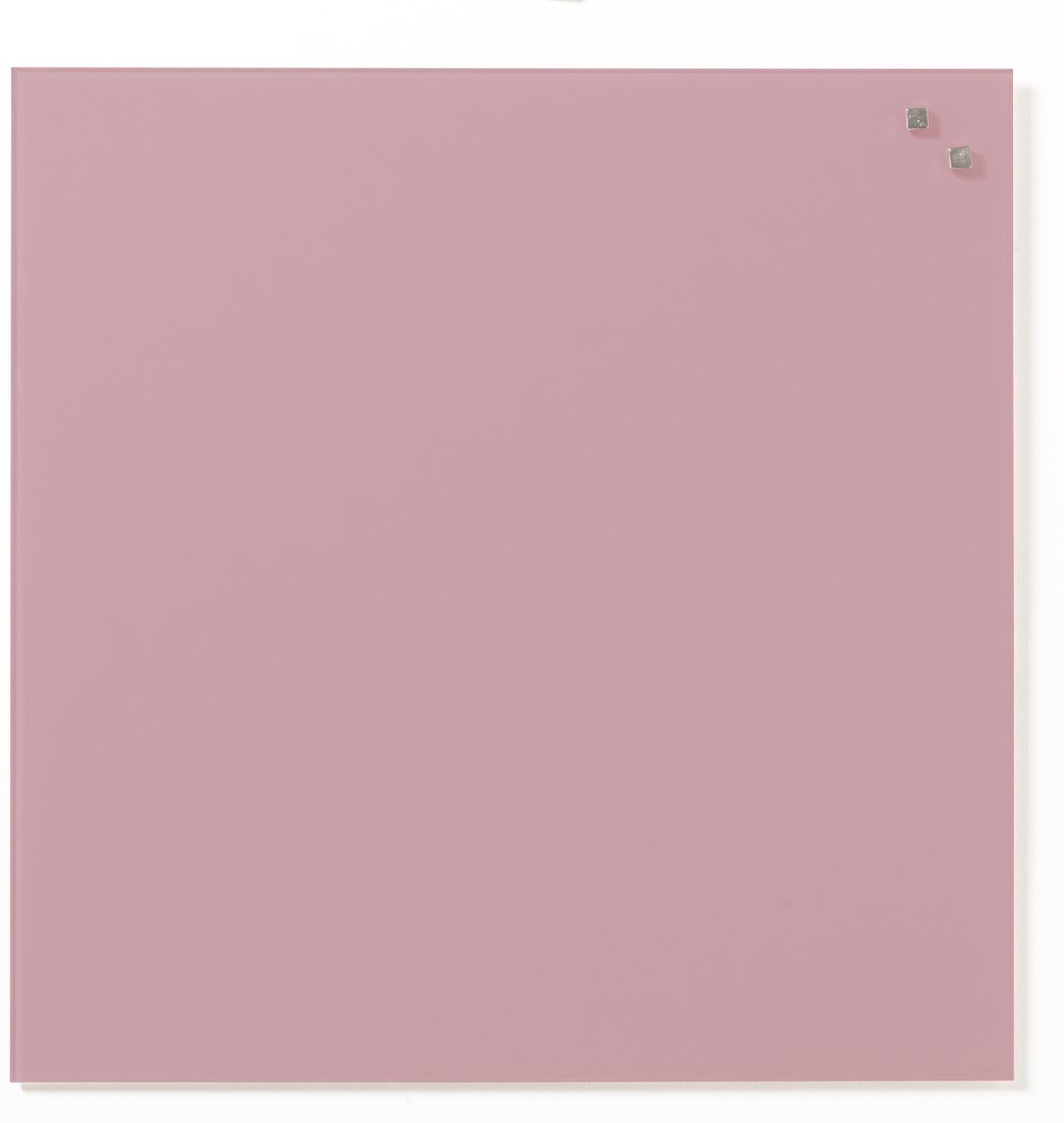 NAGA Glassboard 45x45cm Licht Roze