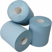 poetspapier recycled 300 meter blauw 6 stuks