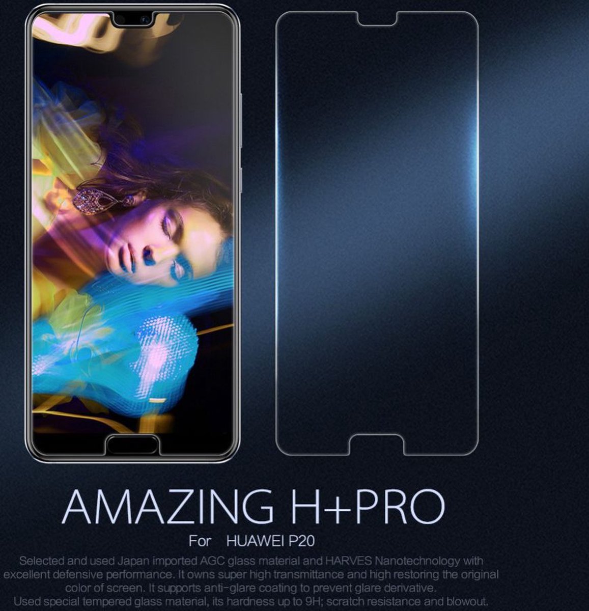 Nillkin Amazing H+ PRO Tempered Glass Protector voor de Huawei P20