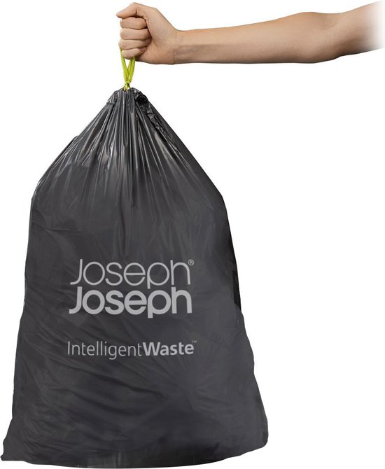 Behandeling Lokken expositie Joseph Joseph Intelligent Waste Afvalzakken - 24-36 liter - 20 stuks -  Zwart | bol.com