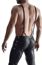 3/4 Men's bavarian style pants - Black - Maat XL