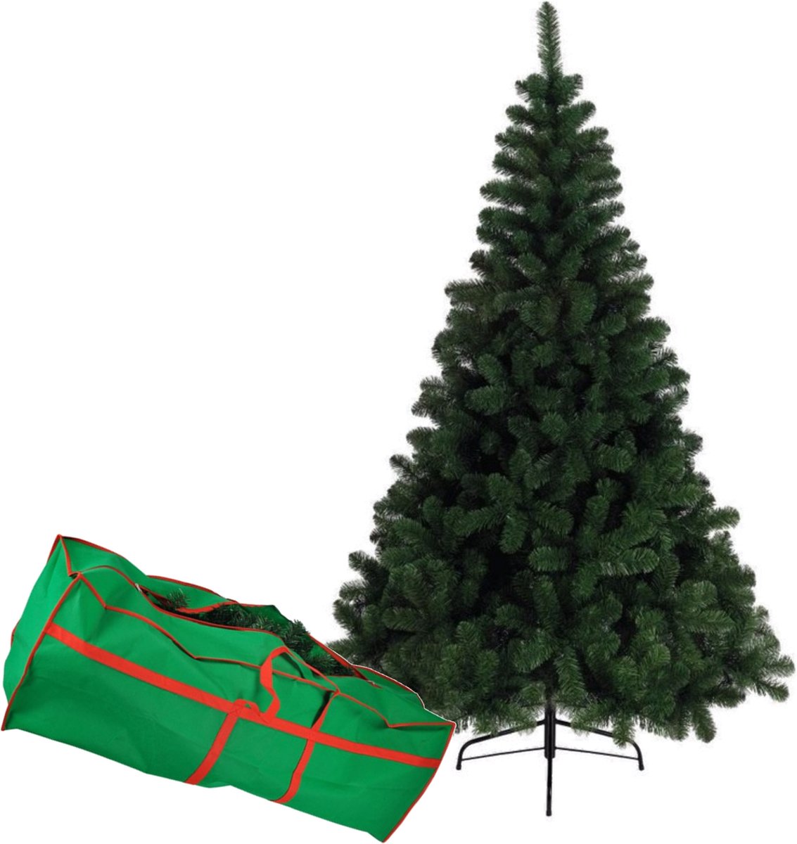 Kunst kerstboom/dennenboom klein formaat 120 cm + opbergtas - Kerstbomen