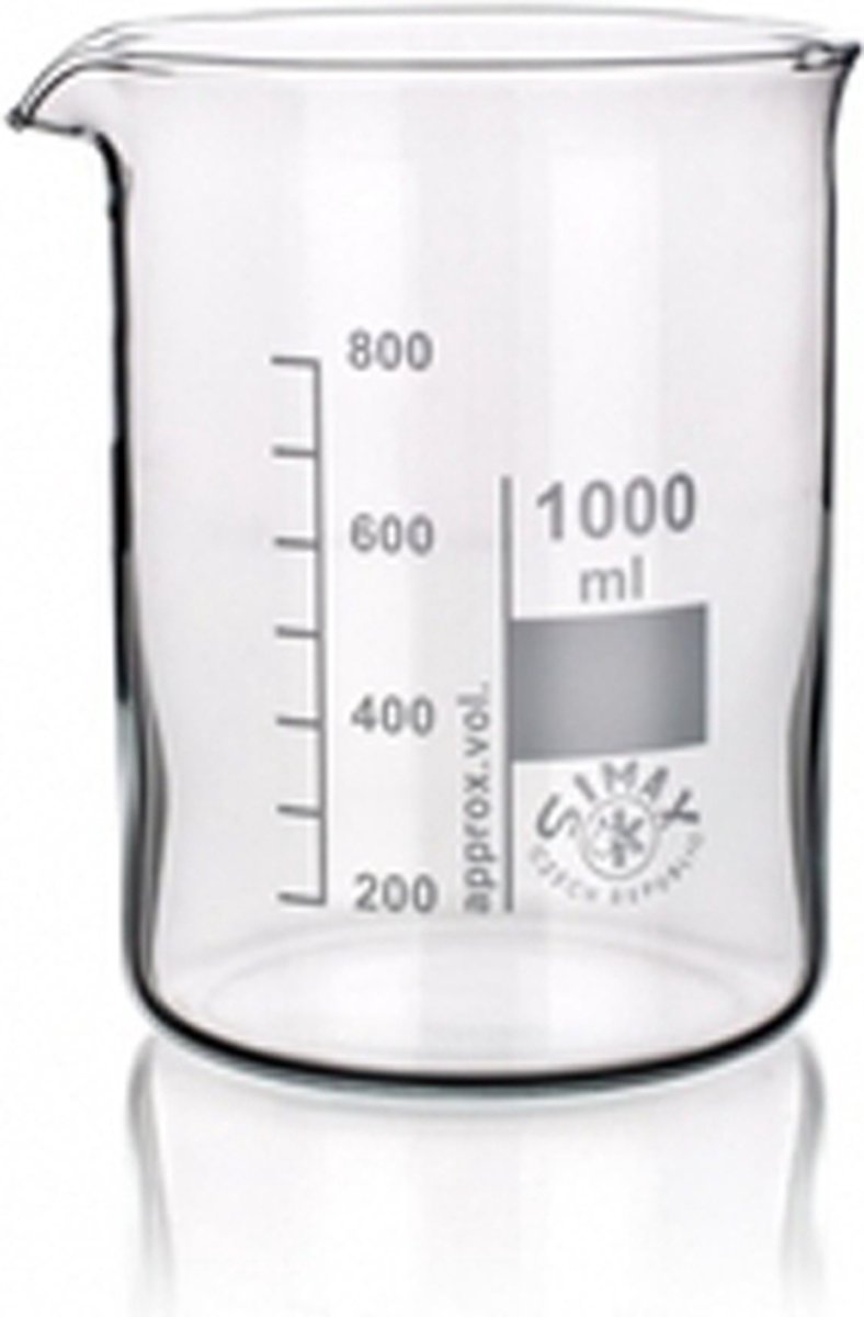 Labshop - Bekerglas - laag model - 1000 milliliter