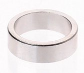 Opvulring Balhoofd Aluminium 1 Inch 5mm Zilver