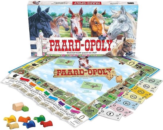 Boek: Paardopoly - Gezelschapsspel, geschreven door Late For The Sky