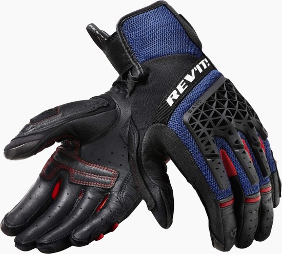 REV'IT! Sand 4 Black Blue Motorcycle Gloves S - Maat S - Handschoen