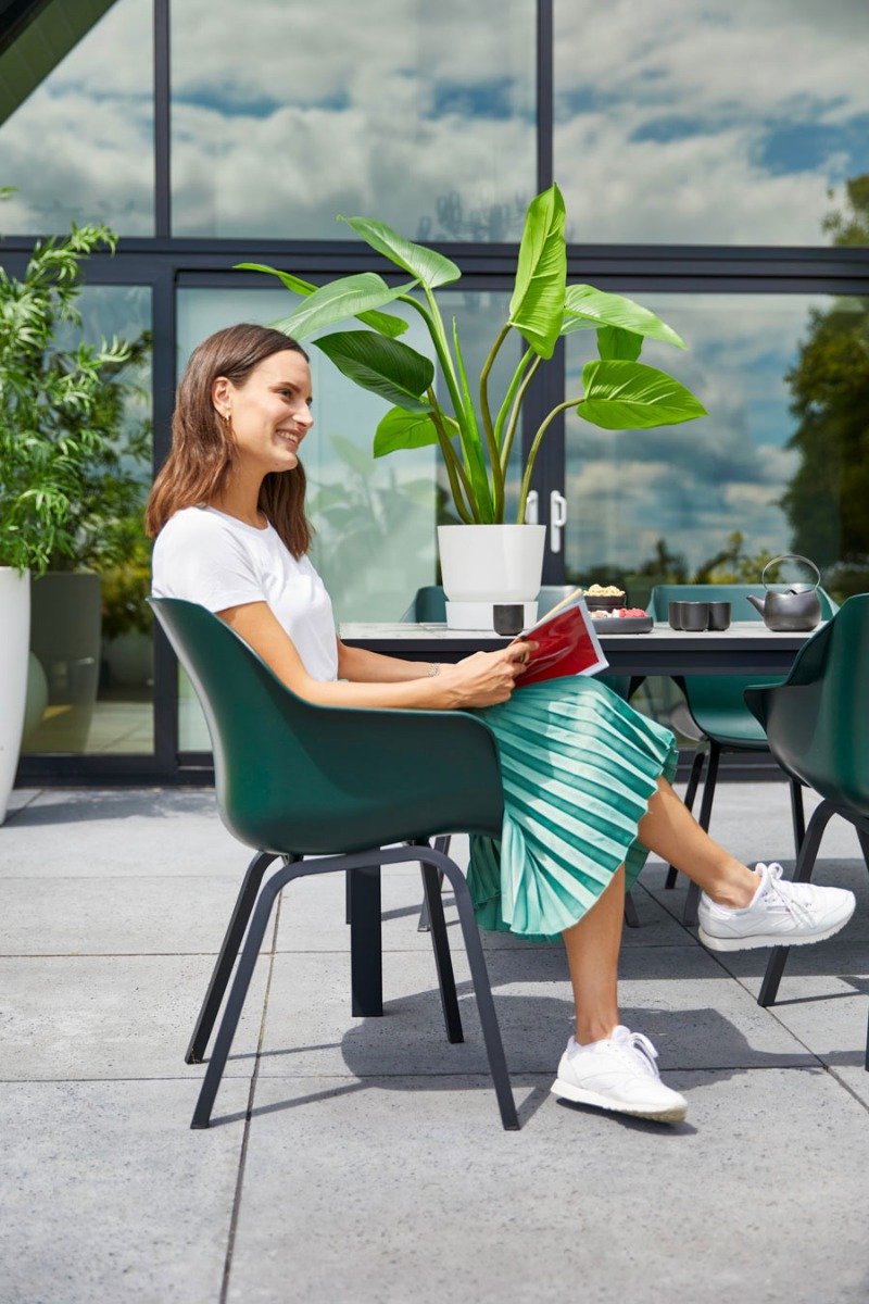 Hartman Sophie armchair chaise de jardin avec accoudoirs - Vert foncé