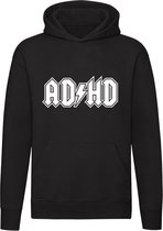 ADHD | ACDC | Hardrock | Unisex | Trui | Sweater | Hoodie | Capuchon | Zwart