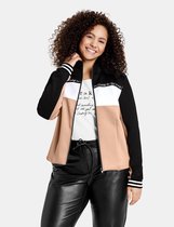 SAMOON Dames Sweatvest met colour blocks