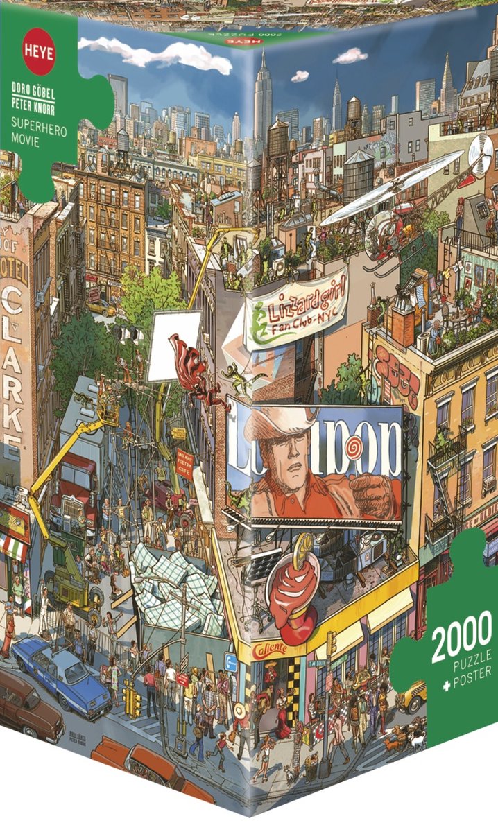 Heye puzzel Superhero Movie 2000 stukjes cartoon legpuzzel.