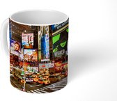 Mok - New York - Reclamebord - Nacht - 350 ML - Beker - Uitdeelcadeautjes