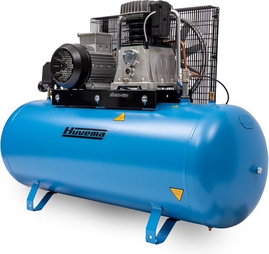 Op risico Pence gesloten Huvema - V-snaar aangedreven zuigercompressor met oliesmering 400 V - 270  liter - 4.0... | bol.com