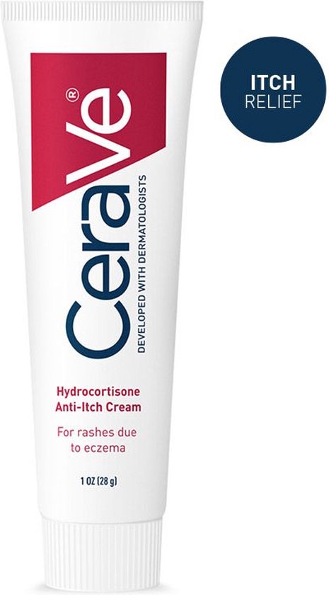CeraVe Cream  - Eczeem  - Tegen jeuk, extra droge - schilferige huid - lichte huiduitslag -  irritaties of insectenbeten