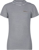 Indian Blue meiden t-shirt Rib Stripe Fresh Navy