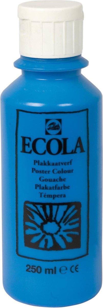 Ecola plakkaatverf 501 Lichtblauw (Cyaan) 250ML