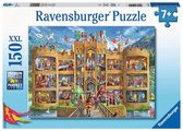 Puzzel 150 stukjes xxl Kijkje in het ridderkasteel