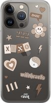 iPhone 13 Pro Case - iPhone 13 Pro - Wildhearts Icons Nude - xoxo Wildhearts Transparant Case