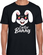 Easter bunny / Paashaas t-shirt / shirt - zwart - heren - Foute kleding / outfit Pasen L