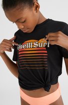 O'Neill T-Shirt Girls PRINT T-SHIRT Black Out - B 152 - Black Out - B 100% Katoen Round Neck