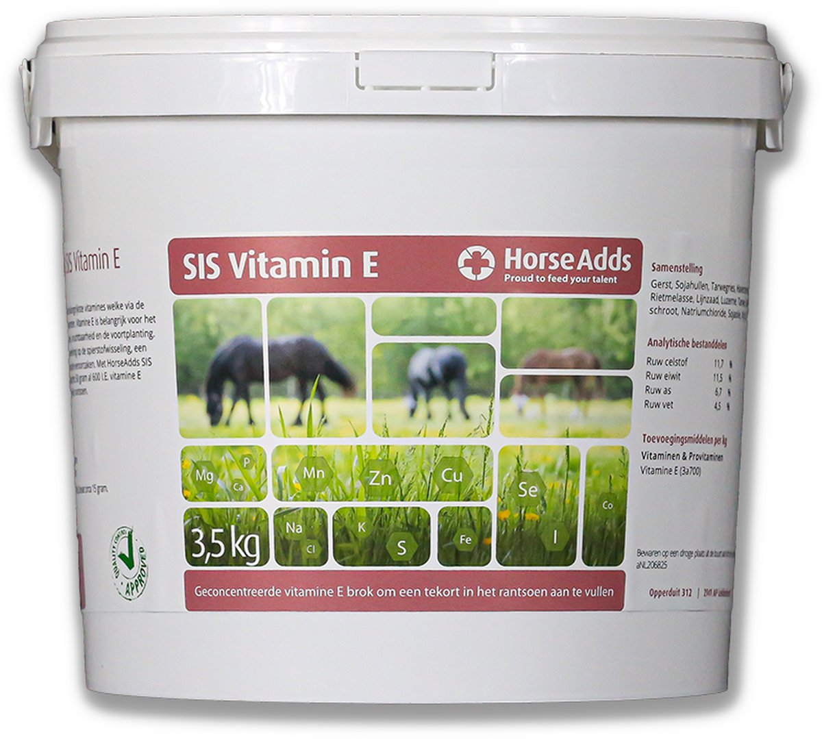 SIS Vitamin E 3 kg - Horse Adds Paardensupplementen