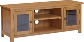 Tv-meubel 110x35x44 cm massief eikenhout